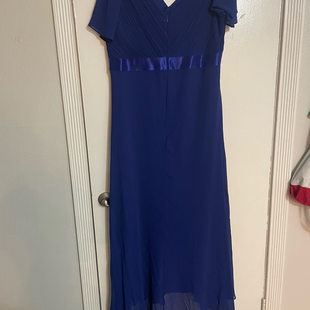 Ever Pretty Blue Flutter Sleeve Maxi Dress